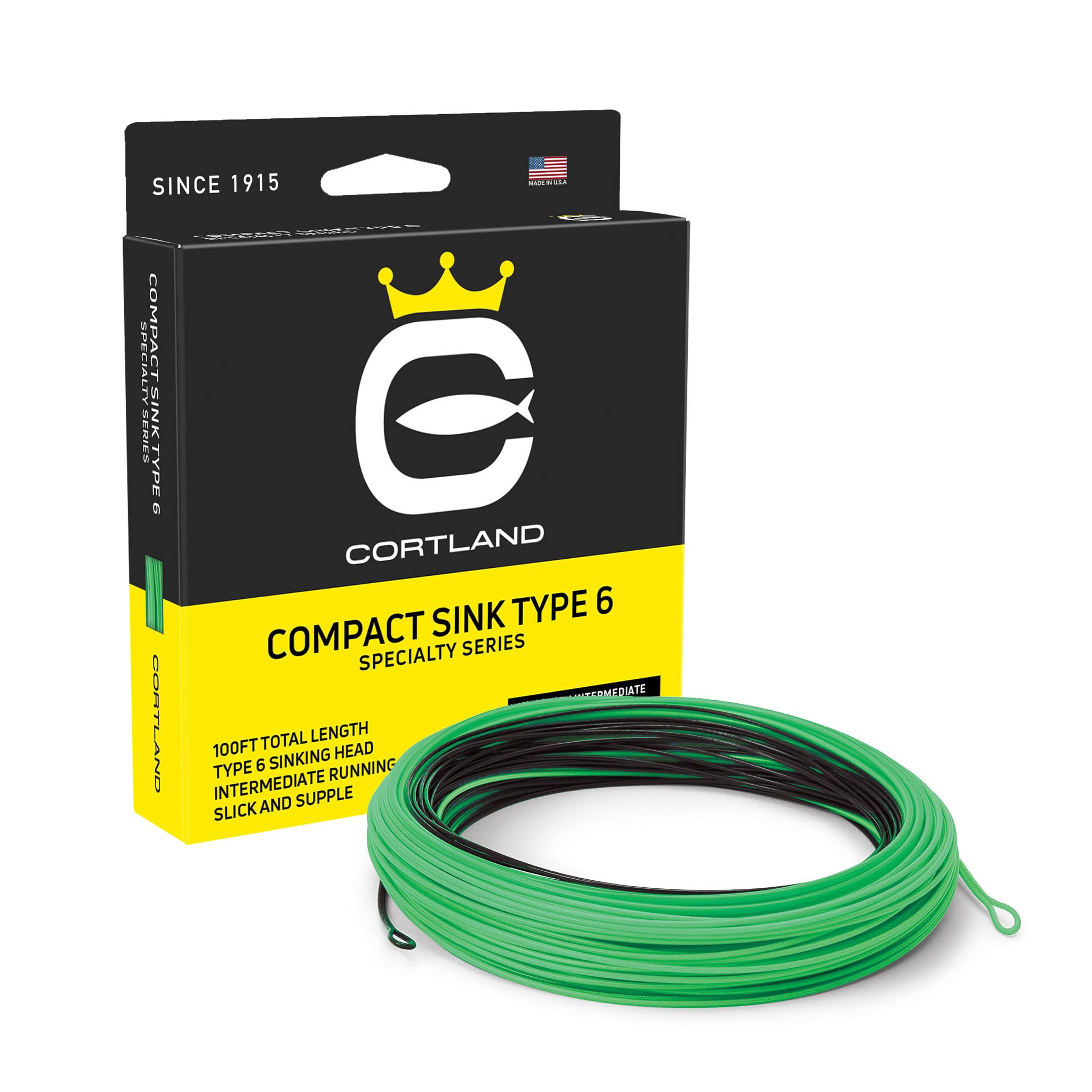 Cortland Specialty Series Compact Sink Type 6 Fly Line - Feather Craft Fly Fishing