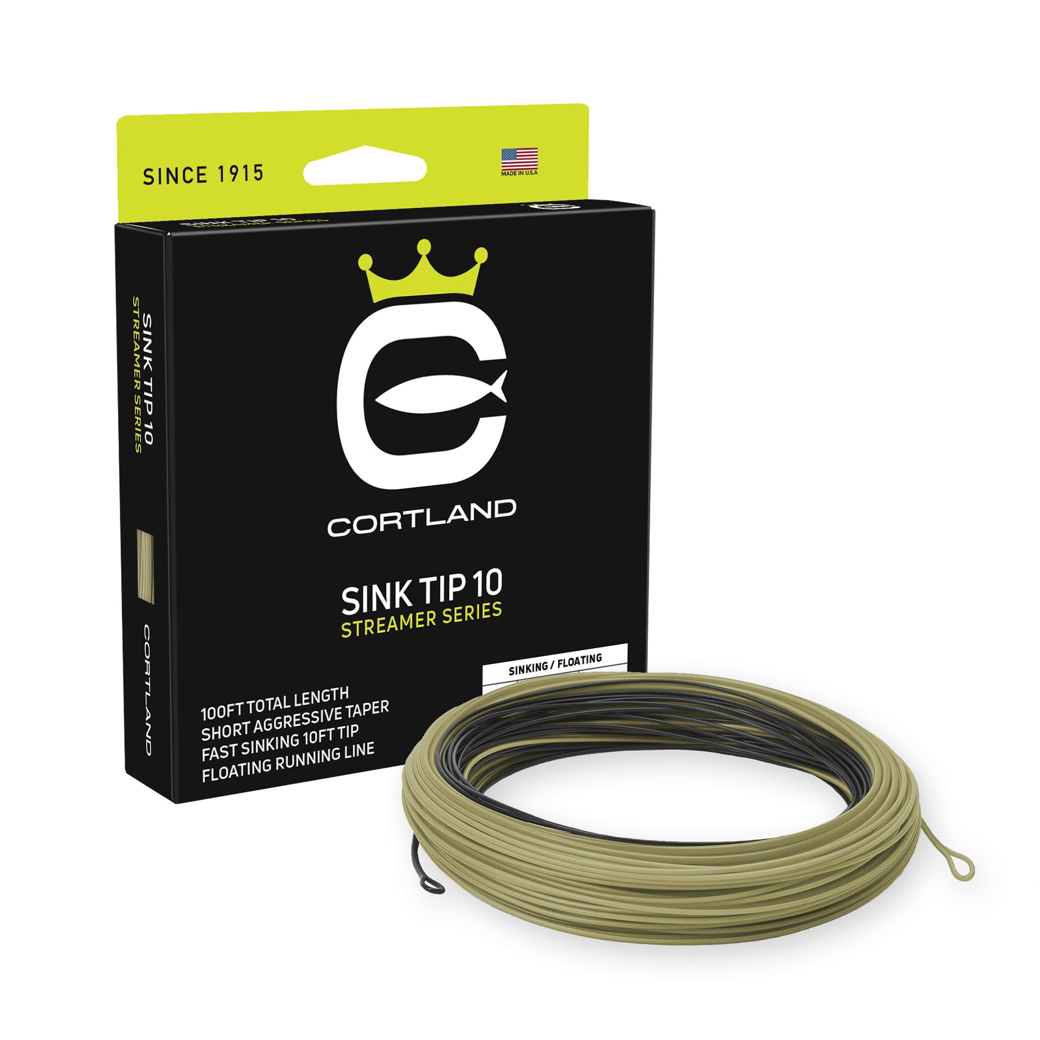 Cortland Streamer Sink Tip 10 Fly Line - Feather Craft Fly Fishing