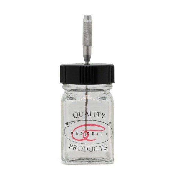 RENZETTI Applicator Jar with Needle - Feather Craft Fly Fishing