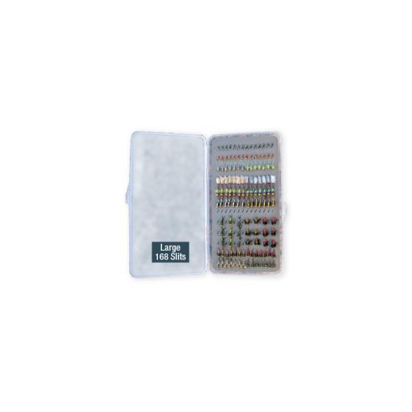 Ultra-Slim Fly Boxes Large 168 Slit - Feather Craft Fly Fishing