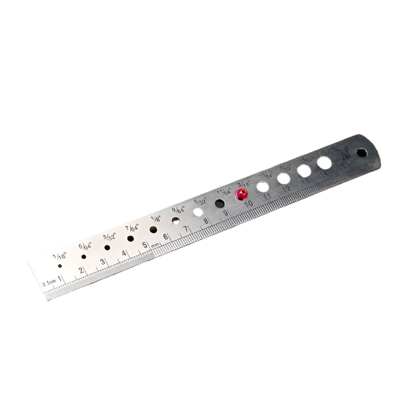 Hareline Bead Sizer and Measuring Ruler Hareline Bead Sizer and Measuring Ruler