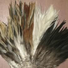 Natural 5"-7" Strung China Saddle Hackle - Feather Craft Fly Fishing