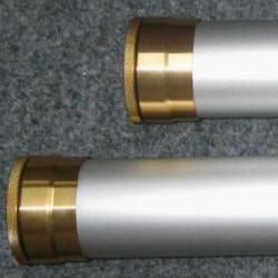 Feather Craft Satin Silver Aluminum Rod Tubes - Feather Craft Fly Fishing