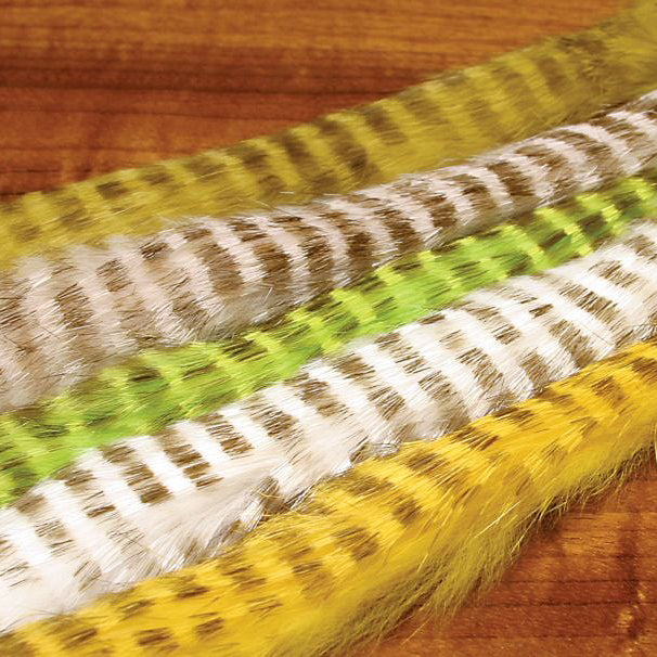1/4" Olive Barred Rabbit Strips - Feather Craft Fly Fishing