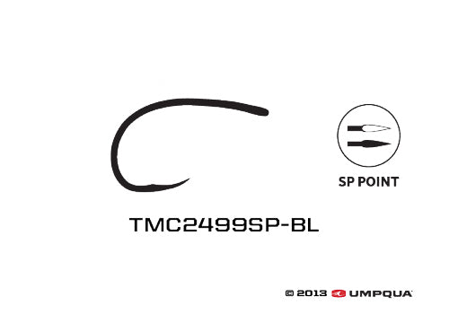 Tmc 2499Sp-Bl Copper John, Scud, Caddis Larvae Hook - Feather Craft Fly Fishing