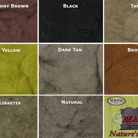 Wapsi 100% Beaver Belly Dubbing - Feather Craft Fly Fishing
