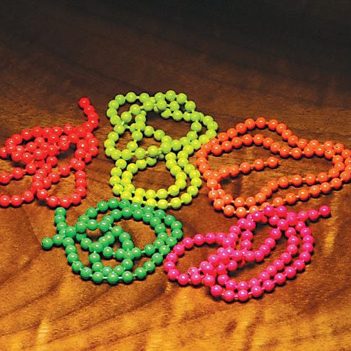 Fluorescent Bead Chain Eyes - Feather Craft Fly Fishing