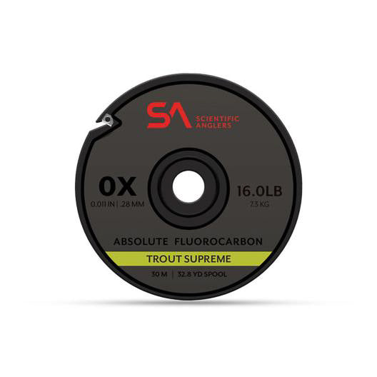 Scientific Anglers Absolute Trout Supreme Fluorocarbon Tippet Material - Feather Craft Fly Fishing