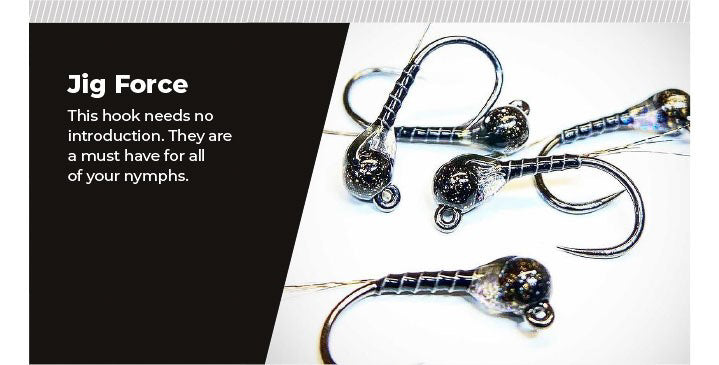 Fulling Mill Fm5045 Jig Force Barbless Black Nickel Hook - Feather Craft Fly Fishing