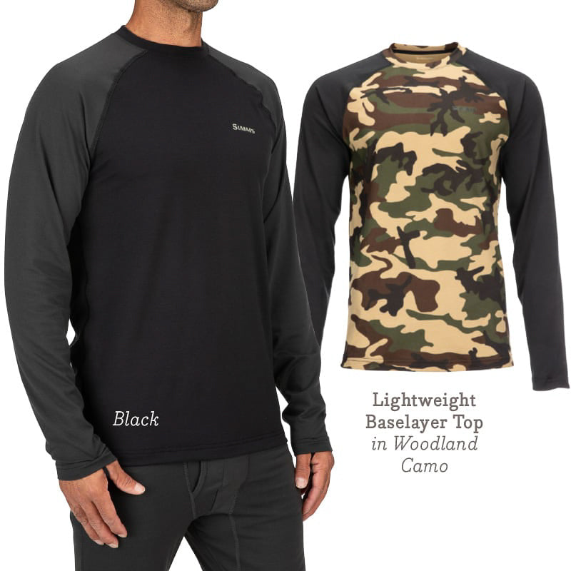 Simms Lightweight Baselayer Top - Feather Craft Fly Fishing