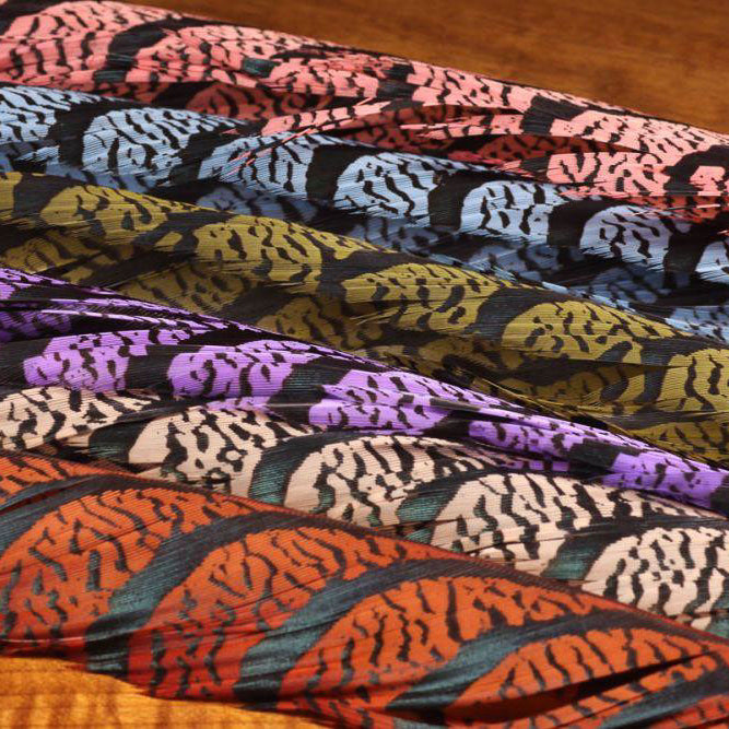 Hareline Lady Amherst Full Center Tail Feather - Feather Craft Fly Fishing