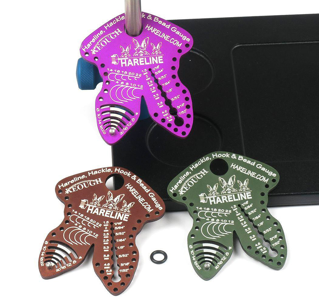 Hareline Hackle, Hook & Bead Gauge - Feather Craft Fly Fishing