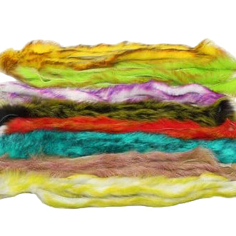 Polychrome Rabbit Strips - Feather Craft Fly Fishing