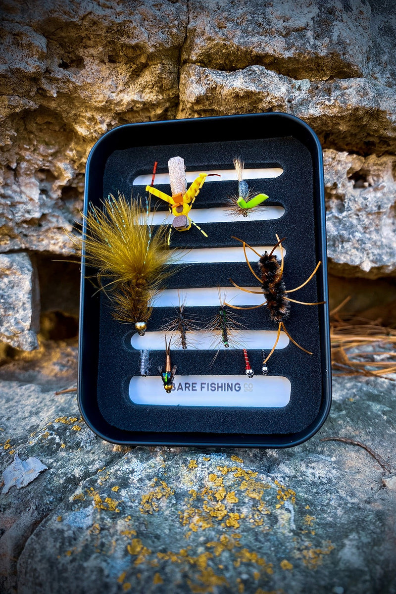 Bare Fly Fishing Loaded Trout Fly Tin Feather Craft Fly Fishing