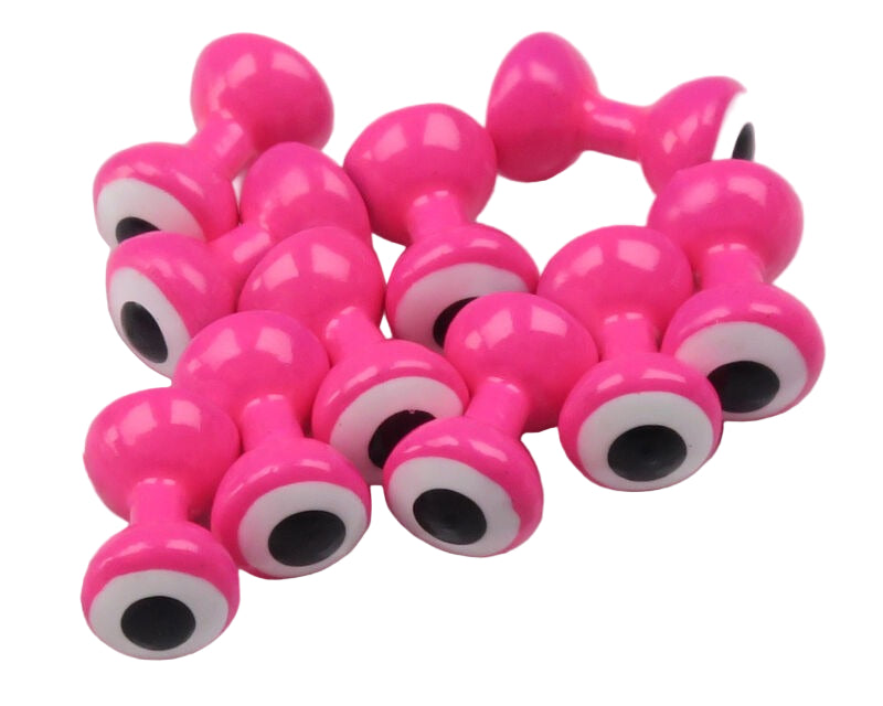 Double Pupil Lead_Eyes_-_Flourescent_Pink_with_White_and_Black_Pupil