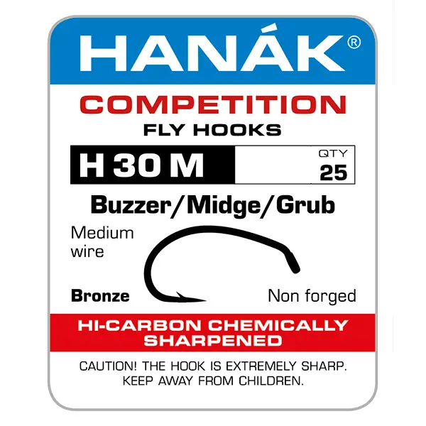 Hanak H 30 M Buzzer/Midge/Grub Hooks by Hanak