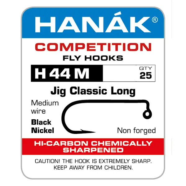 Hanak H 44M Jig Classic Long Barbed Hook by Hanak