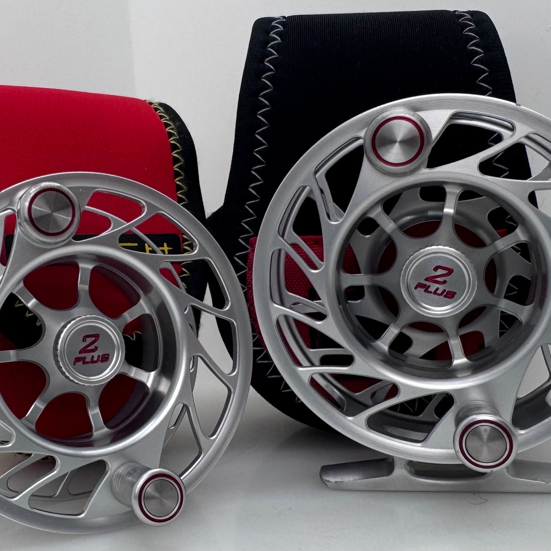 Trade-In Hatch Finatic Fly Reel and Spool Combo Silver/Red - Feather Craft Fly Fishing