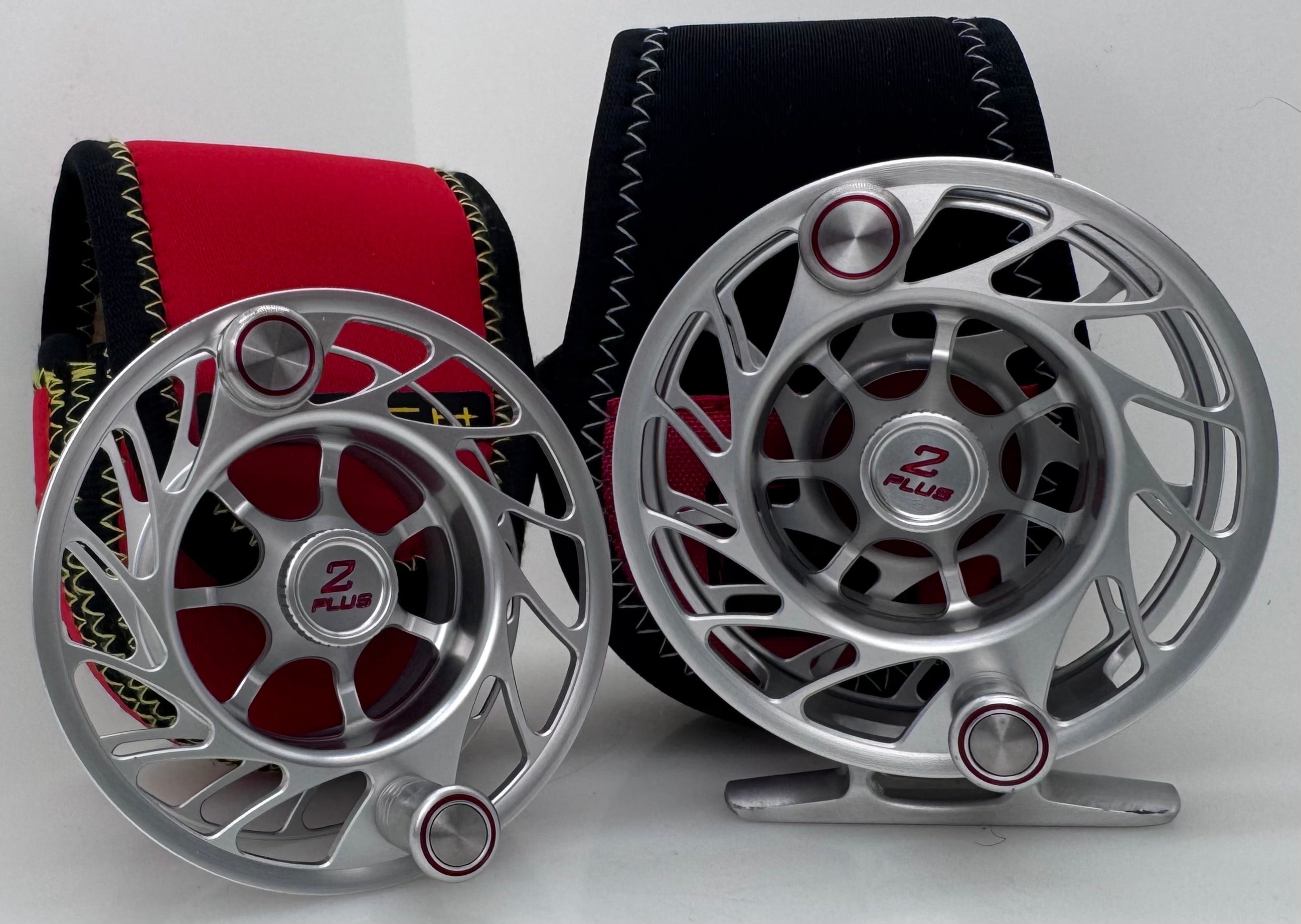 Trade-In Hatch Finatic Fly Reel and Spool Combo Silver/Red - Feather Craft Fly Fishing
