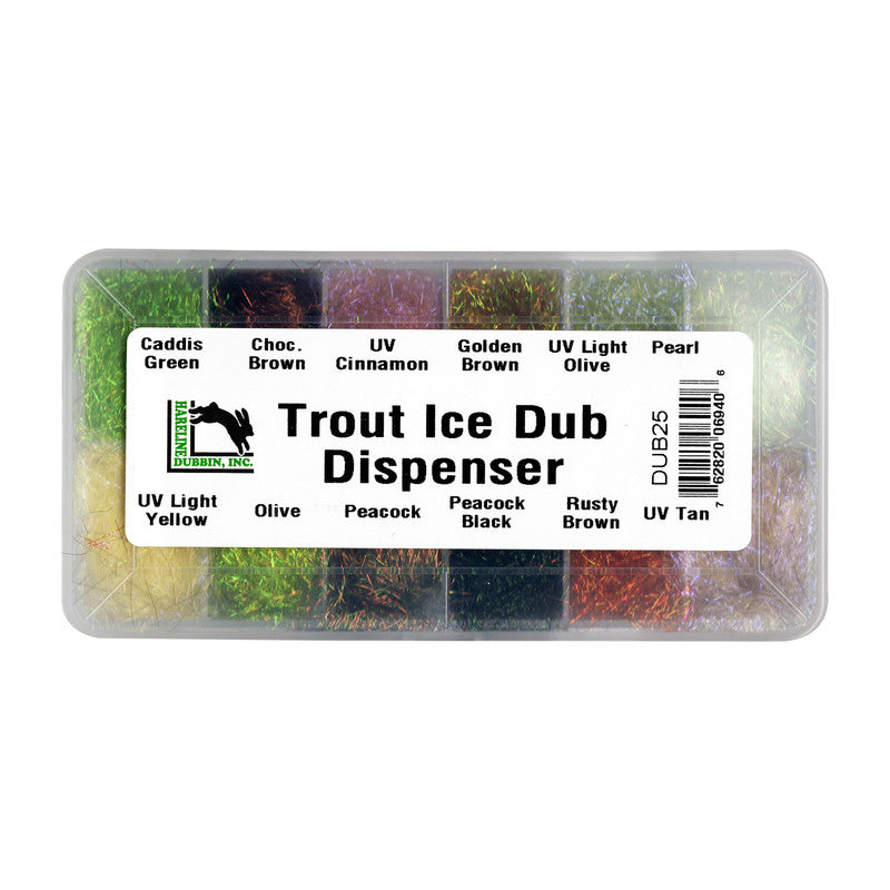 Hareline Trout Ice Dubbing Loaded Dispenser - Feather Craft Fly Fishing