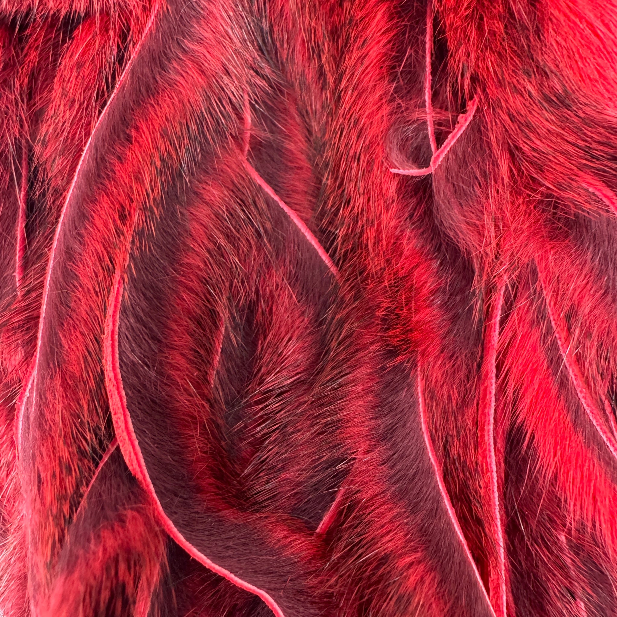 Leech Red Pine Squirrel Skins Zonked for Fly Tying