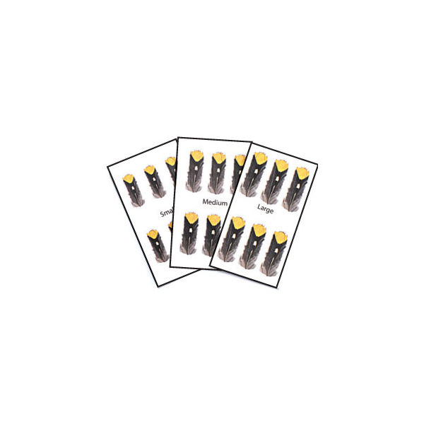 Mylar Imitation Jungle Cock Eyes - Feather Craft Fly Fishing