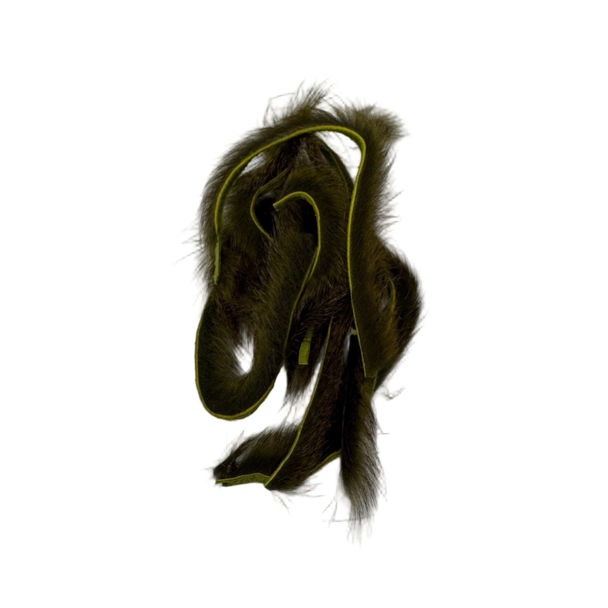 Olive Squirrel Zonker Strips for Fly Tying