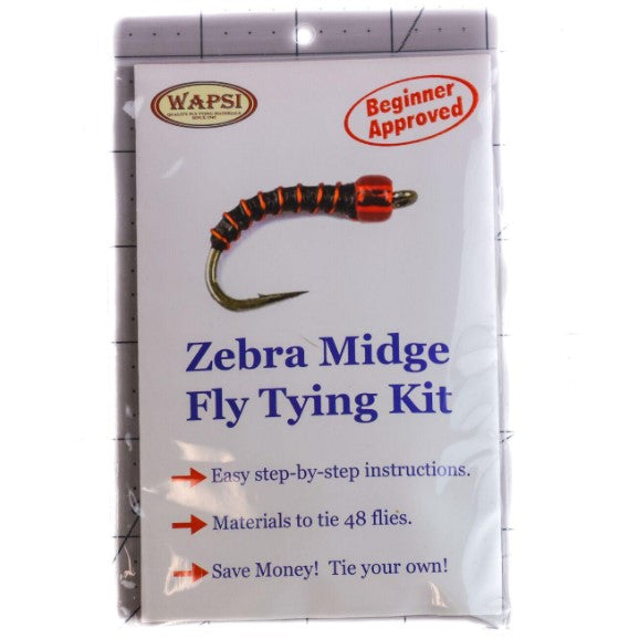 Zebra Midge Fly Tying Kit - Feather Craft Fly Fishing