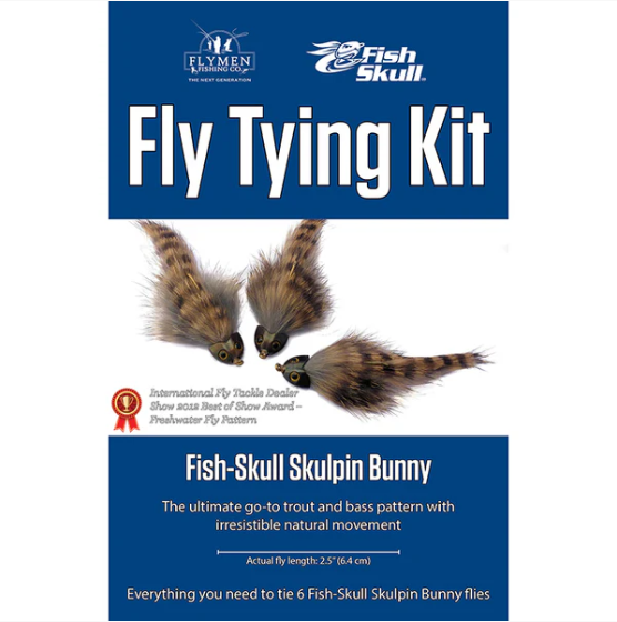 Flymen Fish-Skull Sculpin Bunny Fly Tying Kit - Feather Craft Fly Fishing