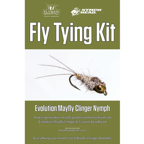 Flymen Evolution Clinger Nymph Fly Tying Kit - Feather Craft Fly Fishing