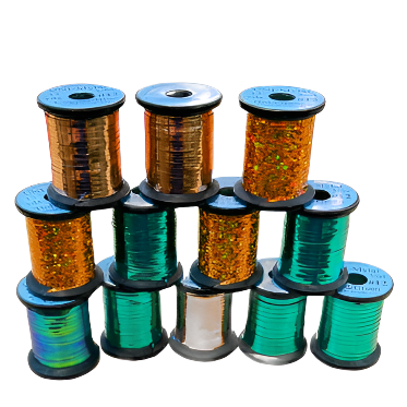 Uni-Mylar Flat Holographic Tinsel - Feather Craft Fly Fishing
