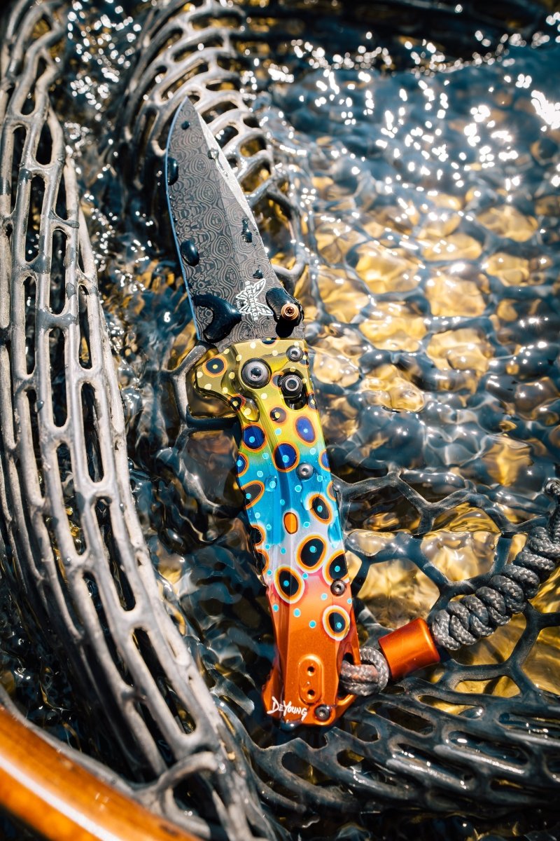 Abel - Benchmade X Abel Mini Adira - DeYoung Brown Flank Edition - Feather Craft Fly Fishing