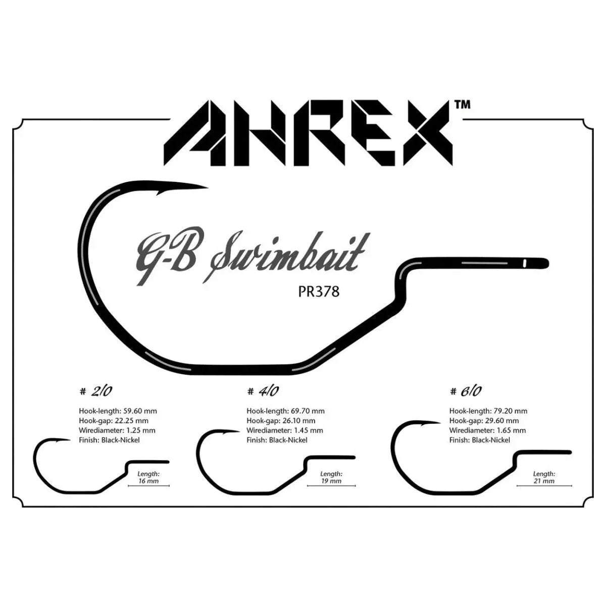 Ahrex PR378 Predator Series Swim Bait Hook by Ahrex