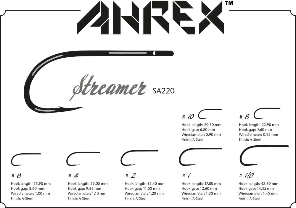 Ahrex - Ahrex SA220 Salt Series Streamer Hook - Feather Craft Fly Fishing