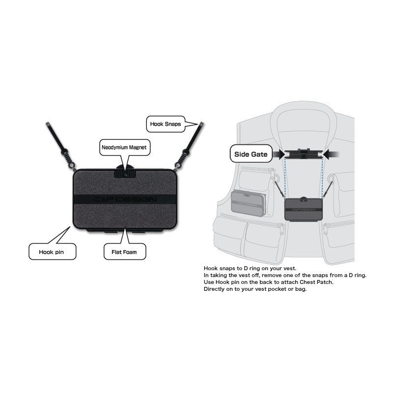 C&F - C&F Chest Patch Micro Slit Foam - Feather Craft Fly Fishing