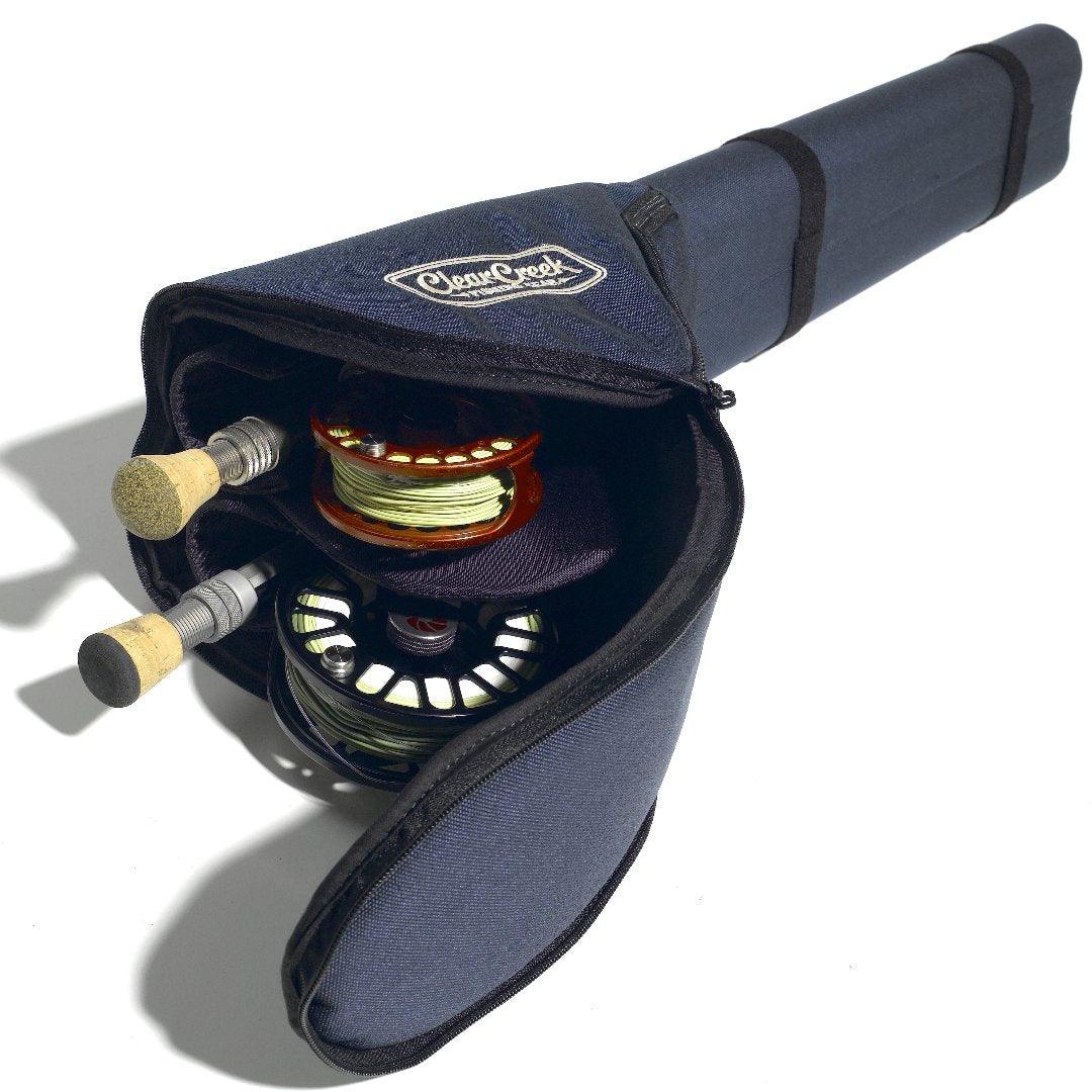 Feather Craft Premium Double 4-Piece Rod & Reel Cases - Feather Craft Fly Fishing