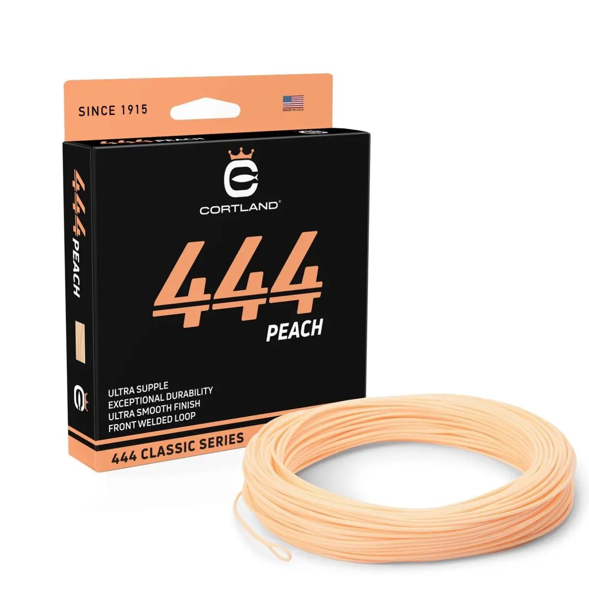 444 Peach Double Taper by Cortland Line Company
