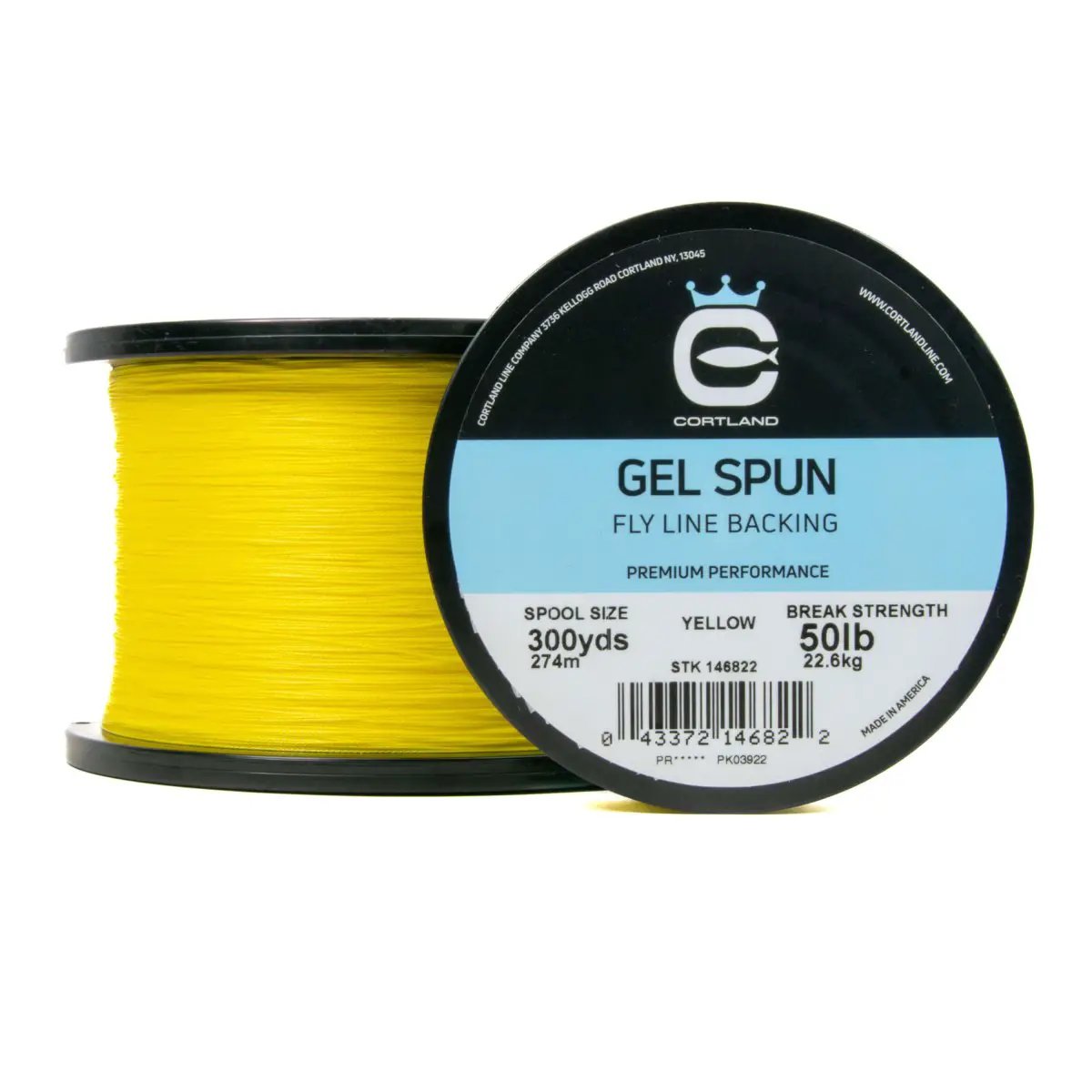 Gel Spun Fly Line Backing - Yellow by Cortland Line Company