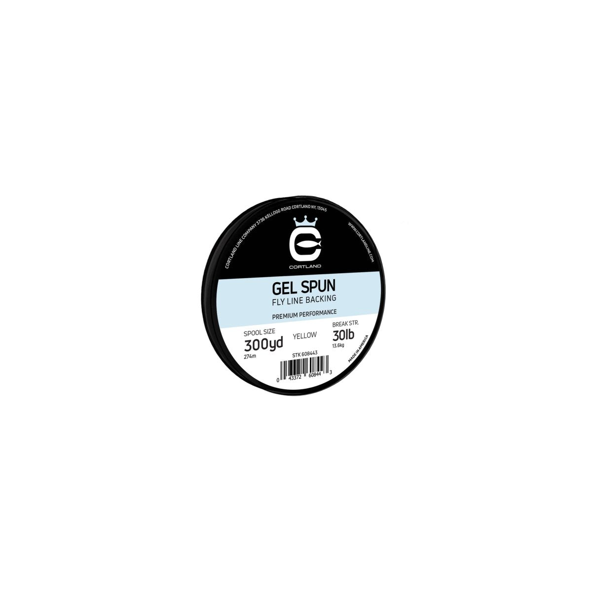 Cortland Line Company - Gel Spun Fly Line Backing - Yellow - Feather Craft Fly Fishing