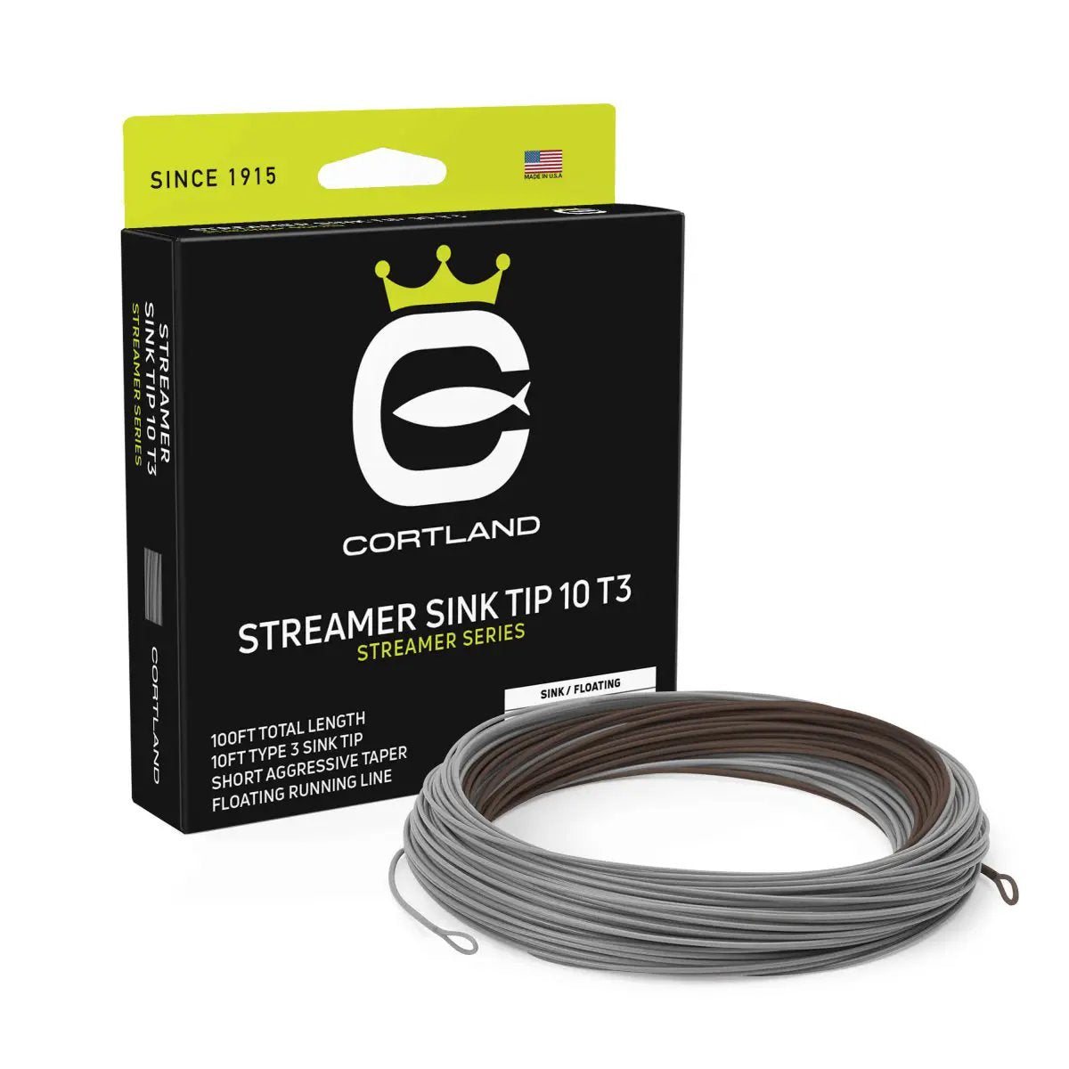 Streamer Sink Tip 10 T3 by Cortland Line Company