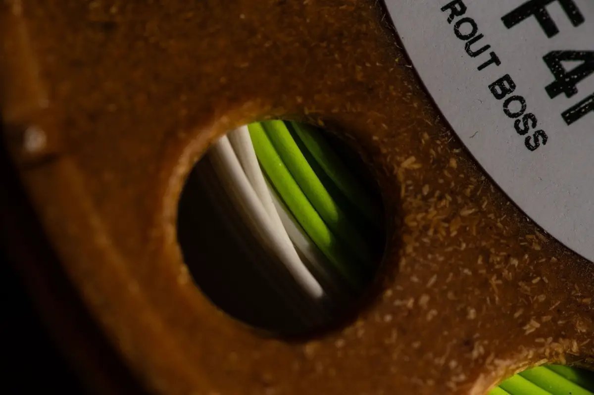 Trout Boss Chartreuse / White by Cortland Line Company