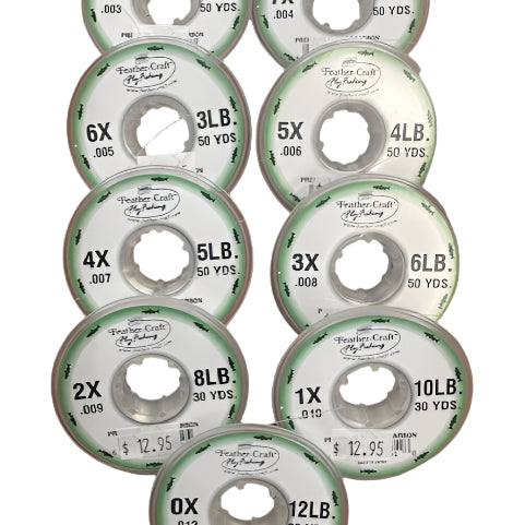 Feather Craft Premium Fluorocarbon Tippet Material - Feather Craft Fly Fishing