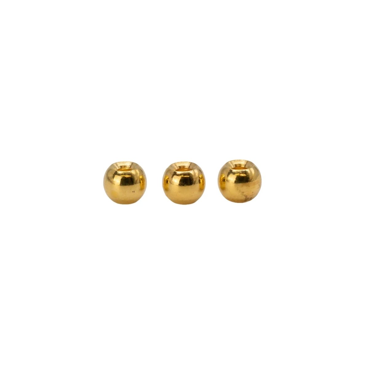 Feather Craft - Brass Beads Taper Drilled 100-Pak - Feather Craft Fly Fishing