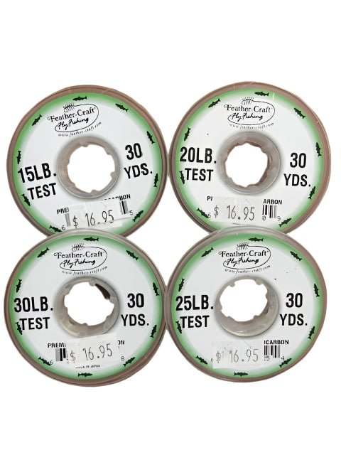 Feather Craft - Feather Craft Premium Fluorocarbon Tippet Material - Heavier Sizes - Feather Craft Fly Fishing