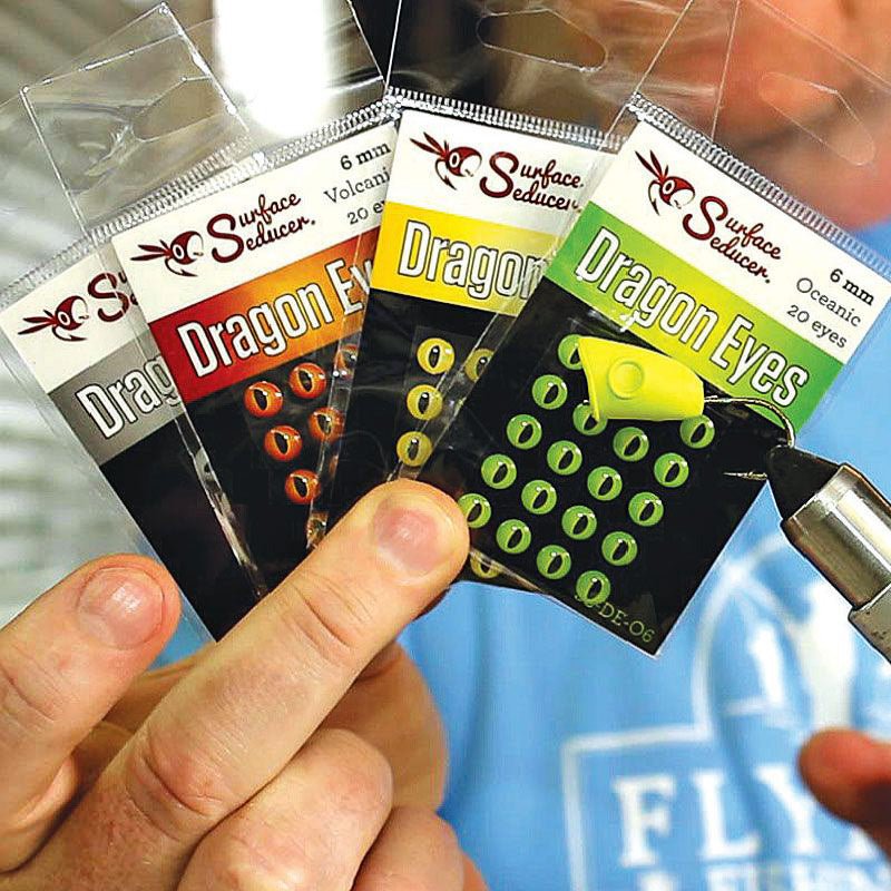 Flymen Fishing Company - Fish Skull 3D Dragon Eyes - Feather Craft Fly Fishing