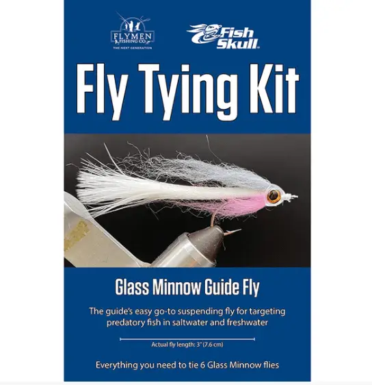 Glass Minnow Fly Tying Kit by Flymen Fishing Company