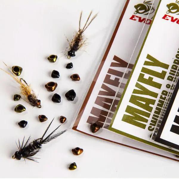 Nymph Head Evolution "Mayfly Swimmers & Burrowers" Tungsten Bead Heads by Flymen Fishing Company