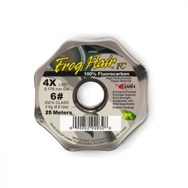 Frog Hair Fluorocarbon Tippet Material by Frog Hair