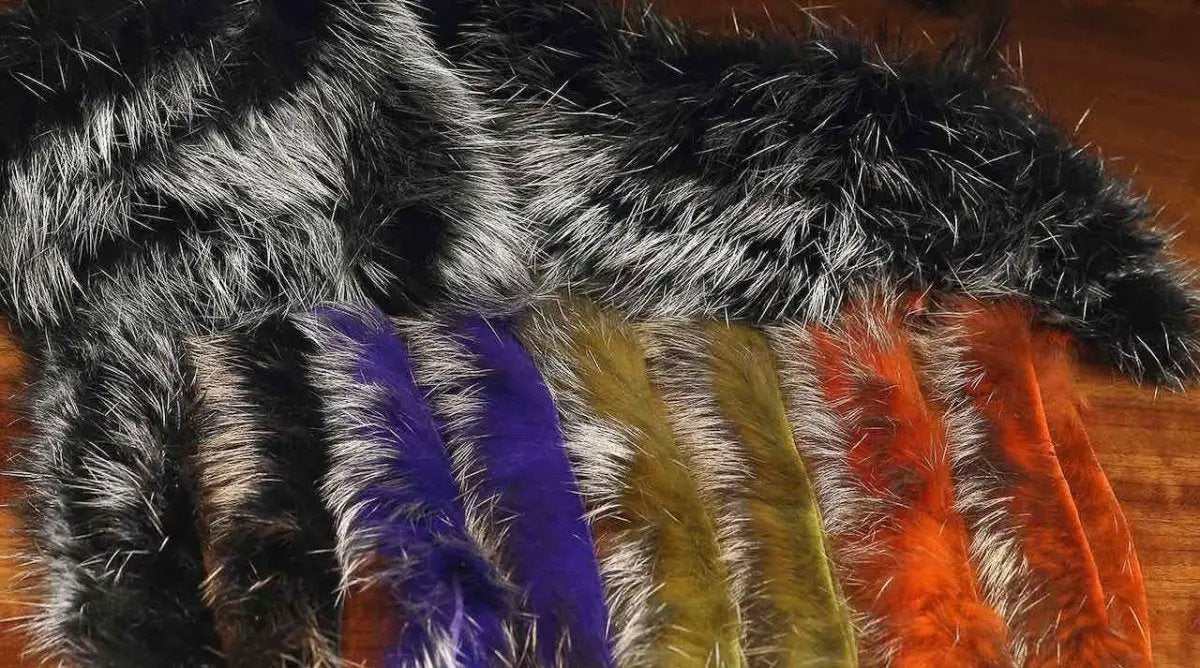 Cross-Cut Shimmer Rabbit Strips by Hareline Dubbin