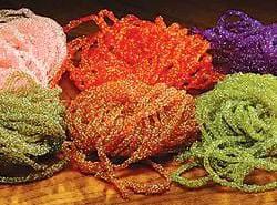 Dyed Pearl Diamond Braid by Hareline Dubbin